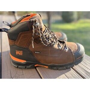 Timberland PRO Endurance Steel Safety Toe Work Boot Brown Leather Size 13M